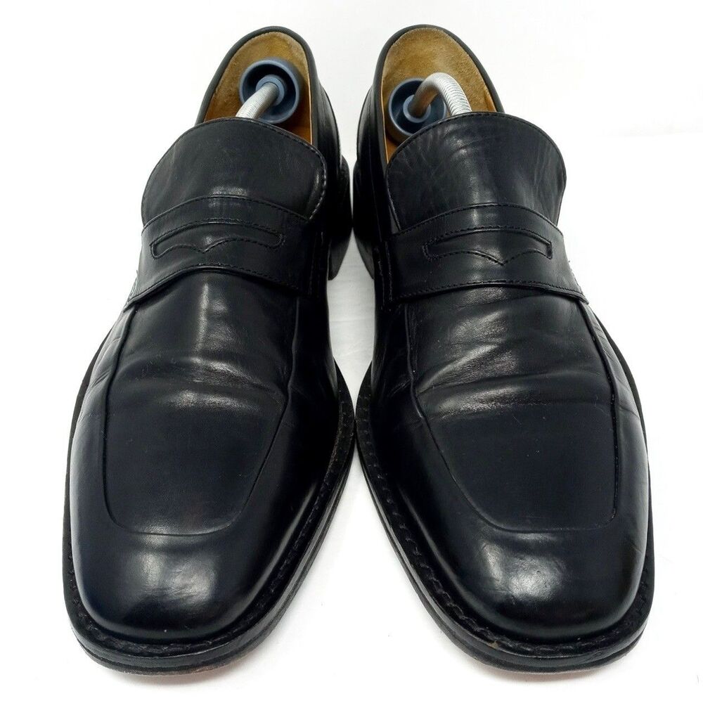 Cole Haan Martino II Penny Loafers Size 10 Black Leather Slip-on Dress Shoes - Picture 3 of 9